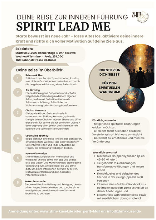Seminar Deine Reise zur inneren Führung – SPIRIT LEAD ME